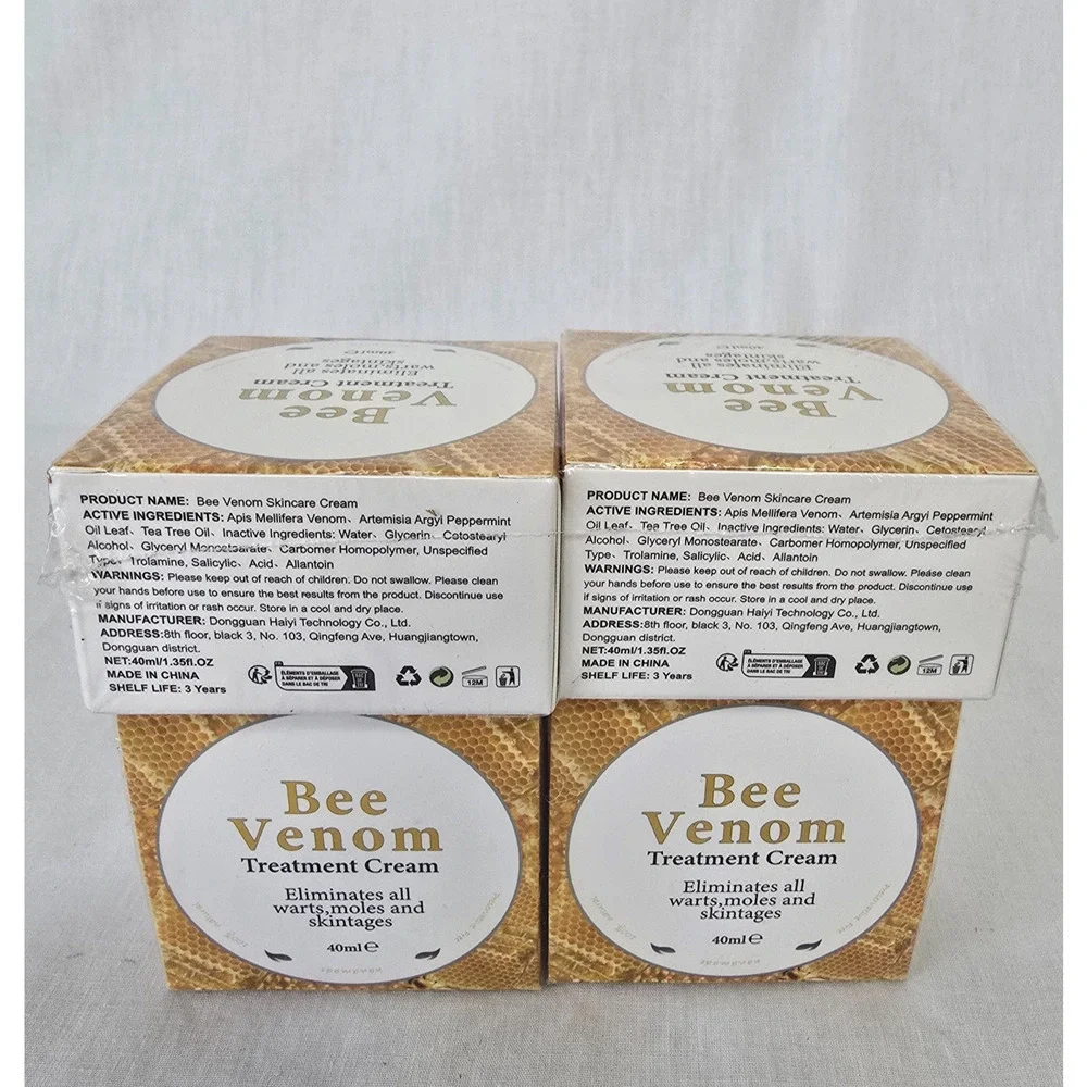 Bee Venom Treatment Cream 40ml/1.35fl oz x 4 = 160ml/5.4fl oz Skin Care Sealed